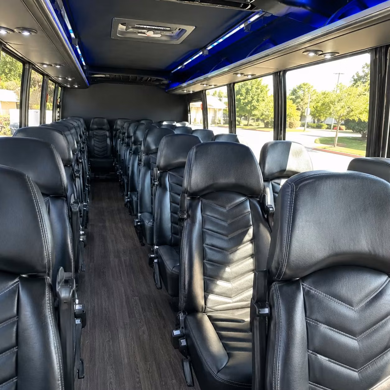 35 passenger minibus inside