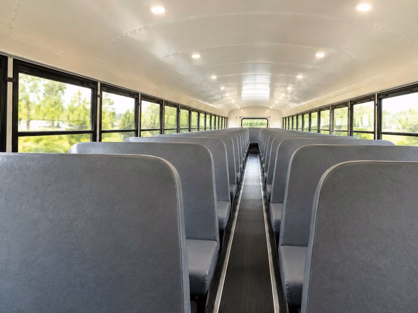 school bus inside