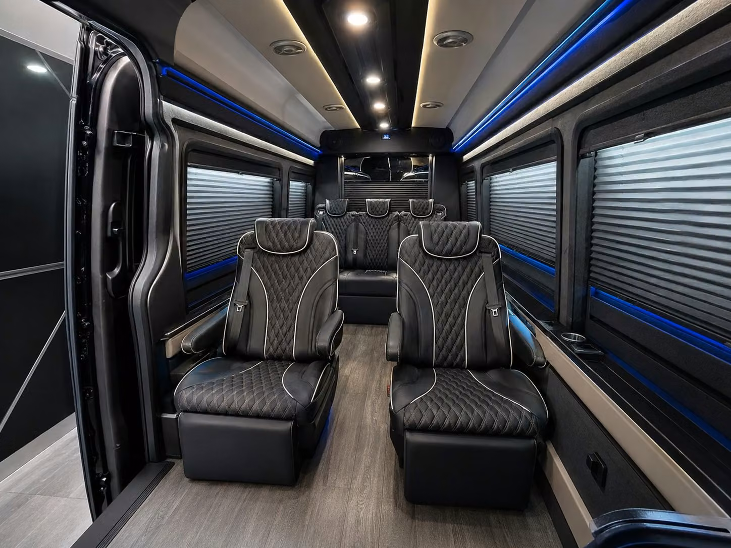 sprinter van with driver inside